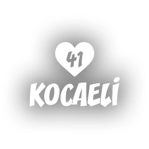 Kalpli 41 Kocaeli Araba Sticker 17x17 Cm Beyaz