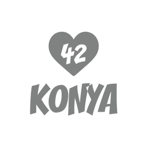 Kalpli 42 Konya Araba Sticker 17x17 Cm Gri