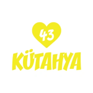 Kalpli 43 Kütahya Araba Sticker 17x17 Cm Sarı