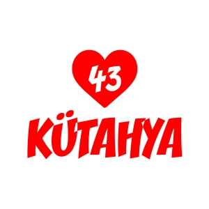 Kalpli 43 Kütahya Araba Sticker 17x17 Cm Kırmızı