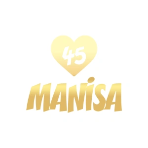 Kalpli 45 Manisa Araba Sticker 17x17 Cm Gold