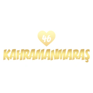 Kalpli 46 Kahramanmaraş Araba Sticker 17x17 Cm Gold