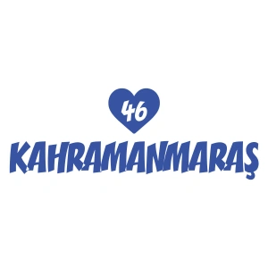 Kalpli 46 Kahramanmaraş Araba Sticker 17x17 Cm Mavi