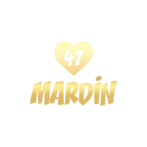 Kalpli 47 Mardin Araba Sticker 17x17 Cm Gold