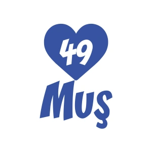 Kalpli 49 Muş Araba Sticker 17x17 Cm Mavi