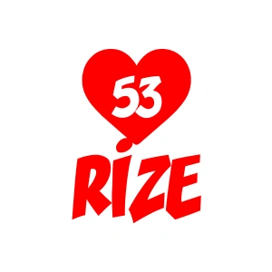 Kalpli 53 Rize Araba Sticker 17x17 Cm Kırmızı