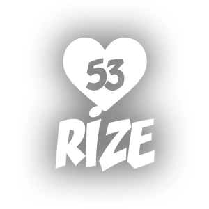 Kalpli 53 Rize Araba Sticker 17x17 Cm Beyaz