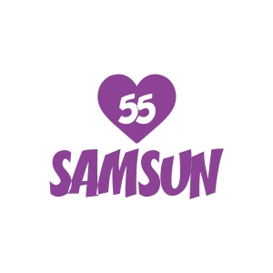 Kalpli 55 Samsun Araba Sticker 17x17 Cm Mor