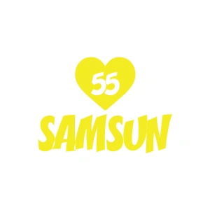 Kalpli 55 Samsun Araba Sticker 17x17 Cm Sarı