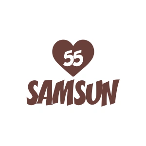 Kalpli 55 Samsun Araba Sticker 17x17 Cm Kahverengi