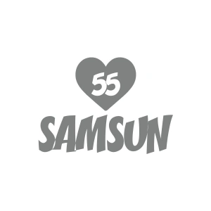 Kalpli 55 Samsun Araba Sticker 17x17 Cm Gri