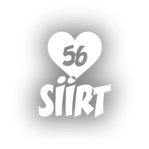 Kalpli 56 Siirt Araba Sticker 17x17 Cm Beyaz