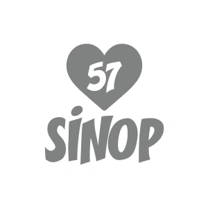 Kalpli 57 Sinop Araba Sticker 17x17 Cm Gri