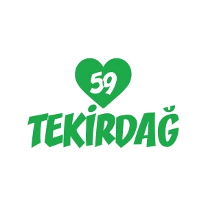 Kalpli 59 Tekirdağ Araba Sticker 17x17 Cm Yeşil