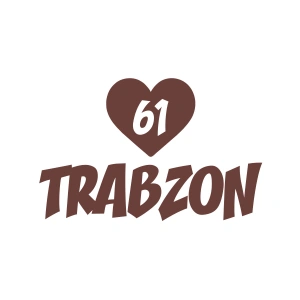 Kalpli 61 Trabzon Araba Sticker 17x17 Cm Kahverengi