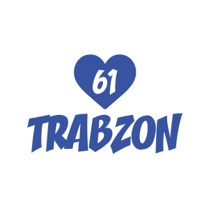 Kalpli 61 Trabzon Araba Sticker 17x17 Cm Mavi