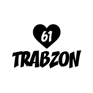 Kalpli 61 Trabzon Araba Sticker 17x17 Cm Siyah