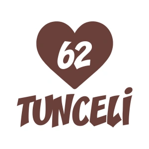 Kalpli 62 Tunceli Araba Sticker 17x17 Cm Kahverengi