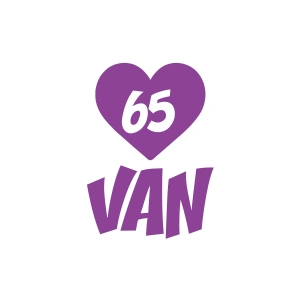 Kalpli 65 Van Araba Sticker 17x17 Cm Mor