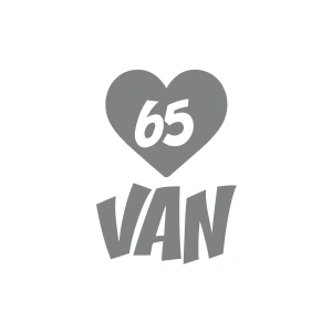 Kalpli 65 Van Araba Sticker 17x17 Cm Gri