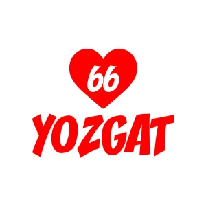 Kalpli 66 Yozgat Araba Sticker 17x17 Cm Kırmızı