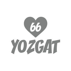 Kalpli 66 Yozgat Araba Sticker 17x17 Cm Gri