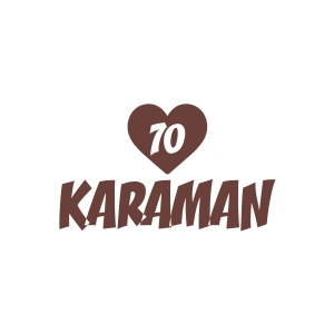 Kalpli 70 Karaman Araba Sticker 17x17 Cm Kahverengi