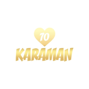 Kalpli 70 Karaman Araba Sticker 17x17 Cm Gold