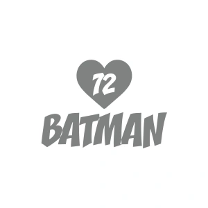 Kalpli 72 Batman Araba Sticker 17x17 Cm Gri