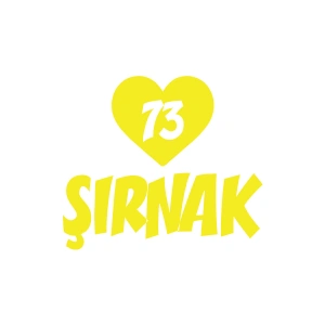 Kalpli 73 Şırnak Araba Sticker 17x17 Cm Sarı