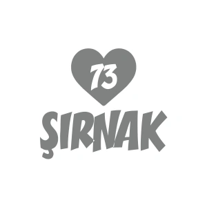 Kalpli 73 Şırnak Araba Sticker 17x17 Cm Gri