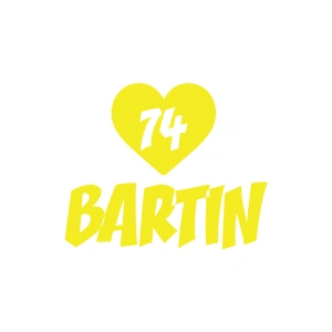 Kalpli 74 Bartın Araba Sticker 17x17 Cm Sarı