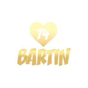 Kalpli 74 Bartın Araba Sticker 17x17 Cm Gold