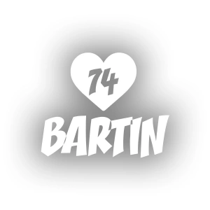 Kalpli 74 Bartın Araba Sticker 17x17 Cm Beyaz