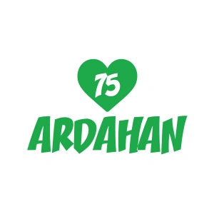 Kalpli 75 Ardahan Araba Sticker 17x17 Cm Yeşil
