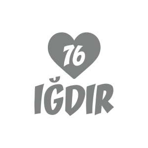 Kalpli 76 Iğdır Araba Sticker 17x17 Cm Gri