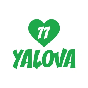 Kalpli 77 Yalova Araba Sticker 17x17 Cm Yeşil