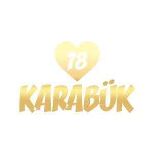 Kalpli 78 Karabük Araba Sticker 17x17 Cm Gold