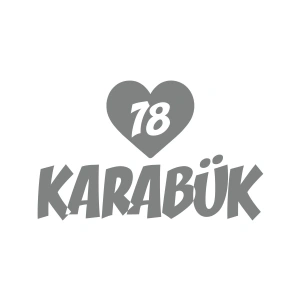 Kalpli 78 Karabük Araba Sticker 17x17 Cm Gri