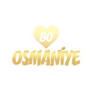 Kalpli 80 Osmaniye Araba Sticker 17x17 Cm Gold