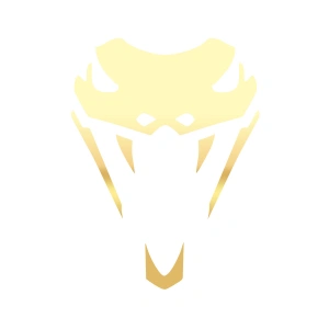 Yılan Kafası Araba Sticker 17x17 Cm Gold