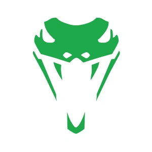 Yılan Kafası Araba Sticker 17x17 Cm Yeşil