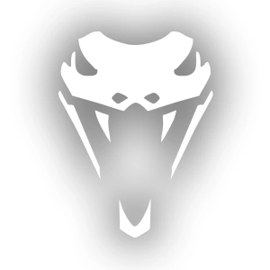 Yılan Kafası Araba Sticker 17x17 Cm Beyaz