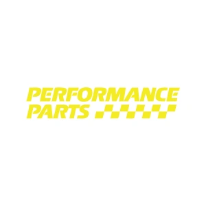 Performance Parts Araba Sticker 17x17 Cm Sarı