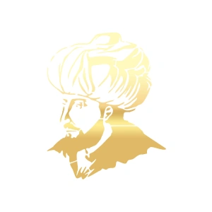 Fatih Sultan Mehmet Araba Sticker 17x17 Cm Gold