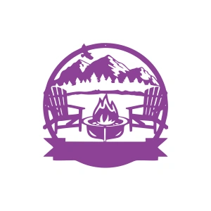 Kamp Araba Stickeri 17x17 Cm Mor