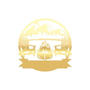 Kamp Araba Stickeri 17x17 Cm Gold