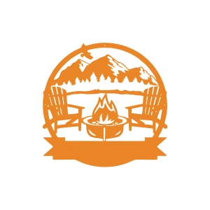 Kamp Araba Stickeri 17x17 Cm Turuncu