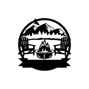 Kamp Araba Stickeri 17x17 Cm Siyah