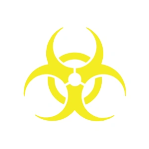 Kimyasal Amblemi Araba Sticker 17x17 Cm Sarı